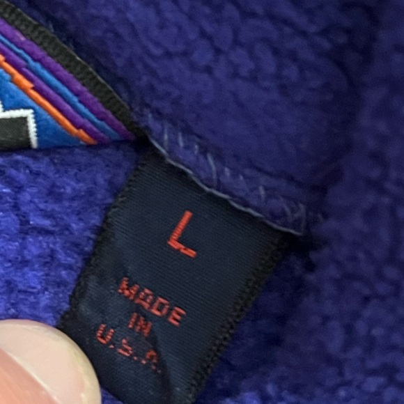 Vintage Patagonia Made in USA Fleece Bomber fit Full Zip Jacket - Picture 6 of 10